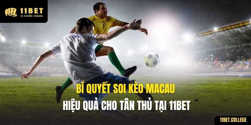 Bí quyết soi kèo Macau hiệu quả cho tân thủ tại 11BET