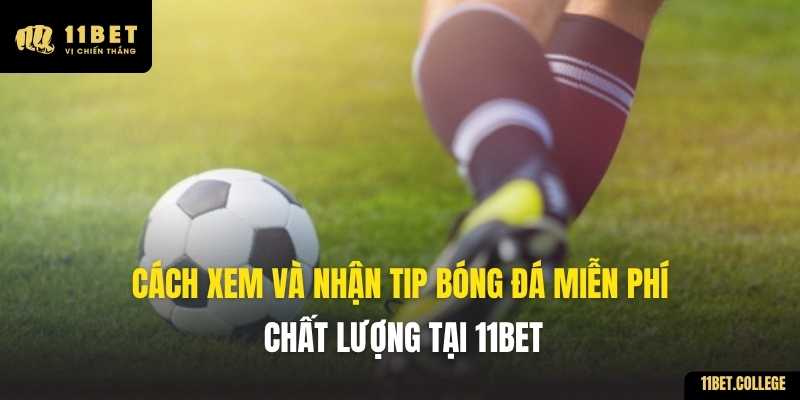 Cách xem và nhận tip bóng đá miễn phí, chất lượng tại 11bet